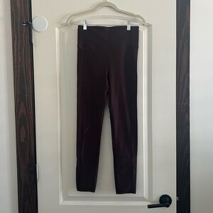 Sweaty Betty Shiny Leggings in Dark Cherry